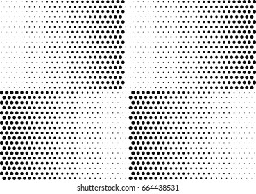 Abstract halftone dotted background. Monochrome pattern with dot and circles.  Vector modern pop art texture for posters, sites, business cards, cover postcards, interior design, labels, stickers.