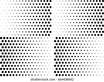 Abstract halftone dotted background. Monochrome pattern with dot and circles.  Vector modern pop art texture for posters, sites, business cards, cover postcards, interior design, labels, stickers.