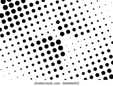 Abstract halftone dotted background. Monochrome pattern with dot and circles.  Vector modern pop art texture for posters, sites, business cards, cover postcards, interior design, labels, stickers.