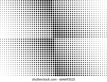 Abstract halftone dotted background. Monochrome pattern with dot and circles.  Vector modern pop art texture for posters, sites, business cards, cover postcards, interior design, labels, stickers.