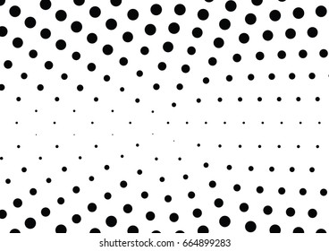 Abstract halftone dotted background. Monochrome pattern with dot and circles.  Vector modern pop art texture for posters, sites, business cards, cover postcards, interior design, labels, stickers.