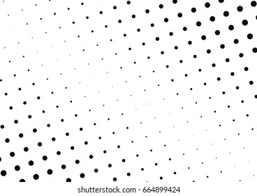Abstract halftone dotted background. Monochrome pattern with dot and circles.  Vector modern pop art texture for posters, sites, business cards, cover postcards, interior design, labels, stickers.