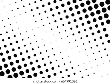 Abstract halftone dotted background. Monochrome pattern with dot and circles.  Vector modern pop art texture for posters, sites, business cards, cover postcards, interior design, labels, stickers.