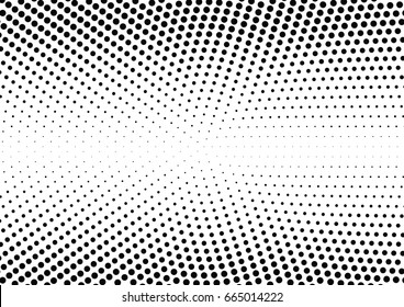 Abstract halftone dotted background. Monochrome pattern with dot and circles.  Vector modern pop art texture for posters, sites, business cards, cover postcards, interior design, labels, stickers.