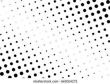 Abstract halftone dotted background. Monochrome pattern with dot and circles.  Vector modern pop art texture for posters, sites, business cards, cover postcards, interior design, labels, stickers.
