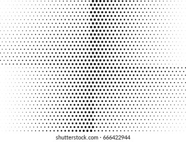 Abstract halftone dotted background. Monochrome grunge pattern with dot and circles.  Vector modern pop art texture for posters, sites, business cards, cover, postcards, labels, stickers layout.