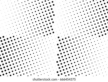 Abstract halftone dotted background. Monochrome grunge pattern with dot and circles.  Vector modern pop art texture for posters, sites, business cards, cover, postcards, labels, stickers layout.