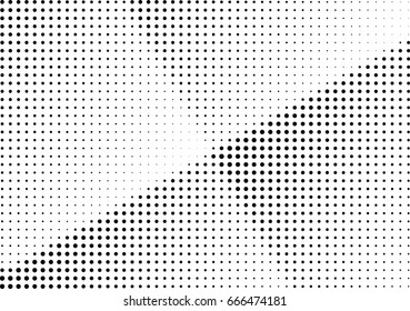 Abstract halftone dotted background. Monochrome grunge pattern with dot and circles.  Vector modern pop art texture for posters, sites, business cards, cover, postcards, labels, stickers layout.