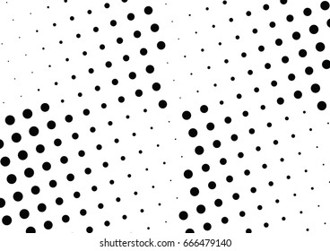 Abstract halftone dotted background. Monochrome grunge pattern with dot and circles.  Vector modern pop art texture for posters, sites, business cards, cover, postcards, labels, stickers layout.