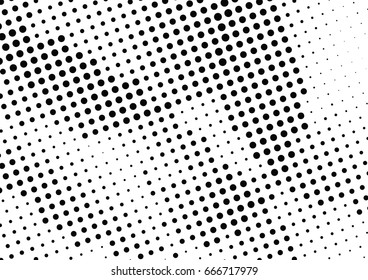 Abstract halftone dotted background. Monochrome grunge pattern with dot and circles.  Vector modern pop art texture for posters, sites, business cards, cover, postcards, labels, stickers layout.