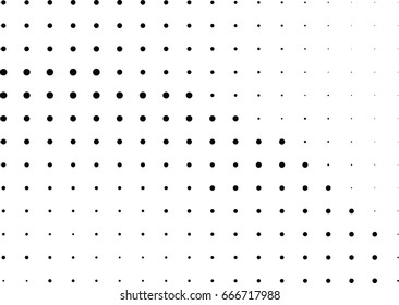 Abstract halftone dotted background. Monochrome grunge pattern with dot and circles.  Vector modern pop art texture for posters, sites, business cards, cover, postcards, labels, stickers layout.