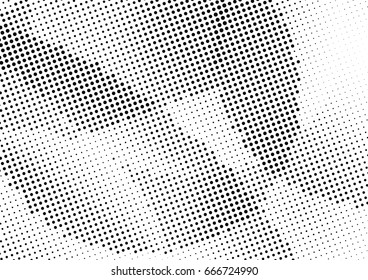 Abstract halftone dotted background. Monochrome grunge pattern with dot and circles.  Vector modern pop art texture for posters, sites, business cards, cover, postcards, labels, stickers layout.