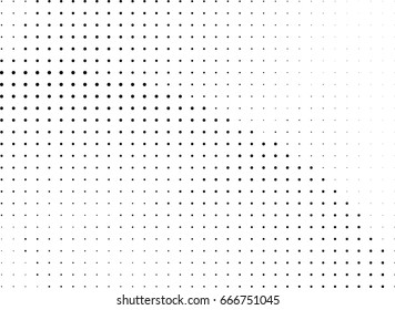Abstract halftone dotted background. Monochrome grunge pattern with dot and circles.  Vector modern pop art texture for posters, sites, business cards, cover, postcards, labels, stickers layout.