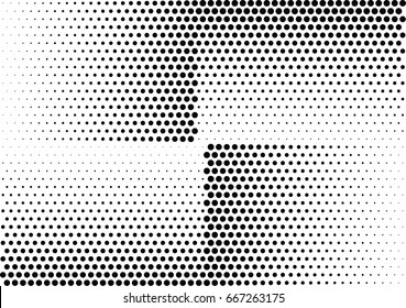 Abstract halftone dotted background. Monochrome grunge pattern with dot and circles.  Vector modern pop art texture for posters, sites, business cards, cover, postcards, labels, stickers layout.