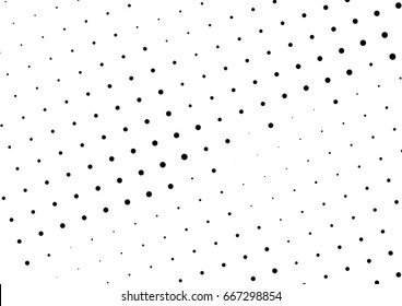 Abstract halftone dotted background. Monochrome grunge pattern with dot and circles.  Vector modern pop art texture for posters, sites, business cards, cover, postcards, labels, stickers layout.