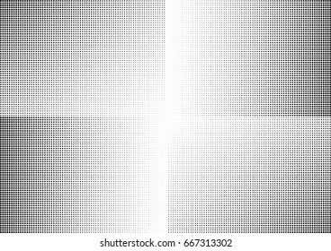 Abstract halftone dotted background. Monochrome grunge pattern with dot and circles.  Vector modern pop art texture for posters, sites, business cards, cover, postcards, labels, stickers layout.
