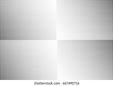 Abstract halftone dotted background. Monochrome grunge pattern with dot and circles.  Vector modern pop art texture for posters, sites, business cards, cover, postcards, labels, stickers layout.