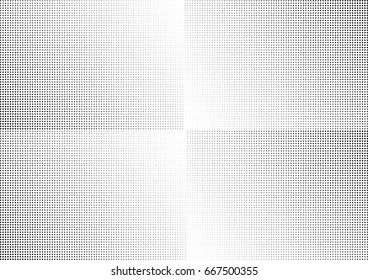 Abstract halftone dotted background. Monochrome grunge pattern with dot and circles.  Vector modern pop art texture for posters, sites, business cards, cover, postcards, labels, stickers layout.