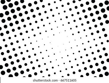 Abstract halftone dotted background. Monochrome grunge pattern with dot and circles.  Vector modern pop art texture for posters, sites, business cards, cover, postcards, labels, stickers layout.