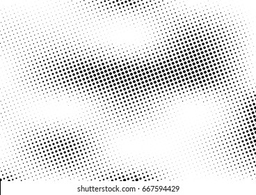 Abstract halftone dotted background. Monochrome grunge pattern with dot and circles.  Vector modern pop art texture for posters, sites, business cards, cover, postcards, labels, stickers layout.