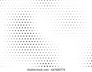 Abstract halftone dotted background. Monochrome grunge pattern with dot and circles.  Vector modern pop art texture for posters, sites, business cards, cover, postcards, labels, stickers layout.