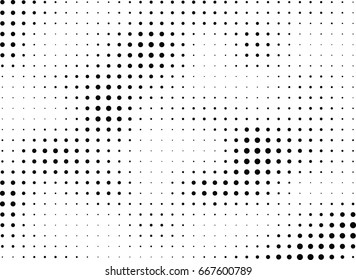 Abstract halftone dotted background. Monochrome grunge pattern with dot and circles.  Vector modern pop art texture for posters, sites, business cards, cover, postcards, labels, stickers layout.