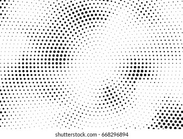 Abstract halftone dotted background. Monochrome grunge pattern with dot and circles.  Vector modern pop art texture for posters, sites, business cards, cover, postcards, labels, stickers layout.