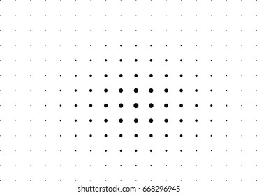 Abstract halftone dotted background. Monochrome grunge pattern with dot and circles.  Vector modern pop art texture for posters, sites, business cards, cover, postcards, labels, stickers layout.