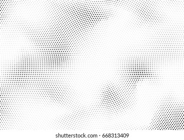 Abstract halftone dotted background. Monochrome grunge pattern with dot and circles.  Vector modern pop art texture for posters, sites, business cards, cover, postcards, labels, stickers layout.