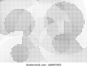 Abstract halftone dotted background. Monochrome grunge pattern with dot and circles.  Vector modern pop art texture for posters, sites, business cards, cover, postcards, labels, stickers layout.