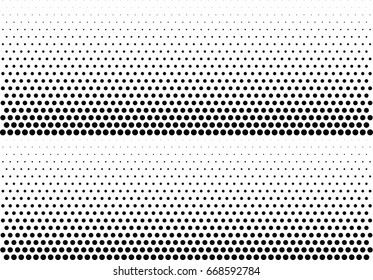 Abstract halftone dotted background. Monochrome grunge pattern with dot and circles.  Vector modern pop art texture for posters, sites, business cards, cover, postcards, labels, stickers layout.