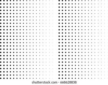 Abstract halftone dotted background. Monochrome grunge pattern with dot and circles.  Vector modern pop art texture for posters, sites, business cards, cover, postcards, labels, stickers layout.