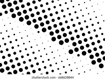 Abstract halftone dotted background. Monochrome grunge pattern with dot and circles.  Vector modern pop art texture for posters, sites, business cards, cover, postcards, labels, stickers layout.