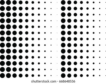 Abstract halftone dotted background. Monochrome grunge pattern with dot and circles.  Vector modern pop art texture for posters, sites, business cards, cover, postcards, labels, stickers layout.