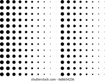 Abstract halftone dotted background. Monochrome grunge pattern with dot and circles.  Vector modern pop art texture for posters, sites, business cards, cover, postcards, labels, stickers layout.