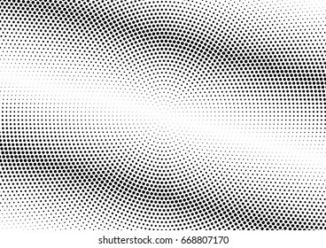 Abstract halftone dotted background. Monochrome grunge pattern with dot and circles.  Vector modern pop art texture for posters, sites, business cards, cover, postcards, labels, stickers layout.
