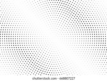 Abstract halftone dotted background. Monochrome grunge pattern with dot and circles.  Vector modern pop art texture for posters, sites, business cards, cover, postcards, labels, stickers layout.