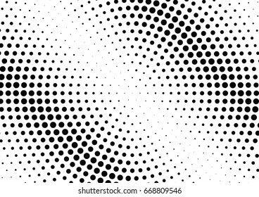 Abstract halftone dotted background. Monochrome grunge pattern with dot and circles.  Vector modern pop art texture for posters, sites, business cards, cover, postcards, labels, stickers layout.
