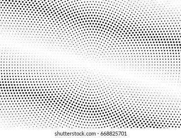 Abstract halftone dotted background. Monochrome grunge pattern with dot and circles.  Vector modern pop art texture for posters, sites, business cards, cover, postcards, labels, stickers layout.