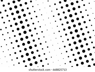 Abstract halftone dotted background. Monochrome grunge pattern with dot and circles.  Vector modern pop art texture for posters, sites, business cards, cover, postcards, labels, stickers layout.