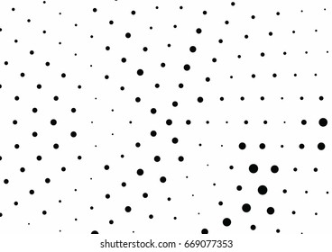 Abstract halftone dotted background. Monochrome grunge pattern with dot and circles.  Vector modern pop art texture for posters, sites, business cards, cover, postcards, labels, stickers layout.