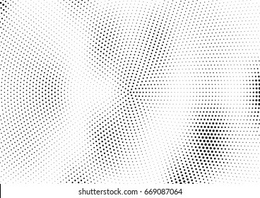 Abstract halftone dotted background. Monochrome grunge pattern with dot and circles.  Vector modern pop art texture for posters, sites, business cards, cover, postcards, labels, stickers layout.