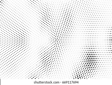 Abstract halftone dotted background. Monochrome grunge pattern with dot and circles.  Vector modern pop art texture for posters, sites, business cards, cover, postcards, labels, stickers layout.