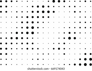 Abstract halftone dotted background. Monochrome pattern with dot and circles.  Vector modern pop art texture for posters, sites, business cards, cover postcards, interior design, labels, stickers.