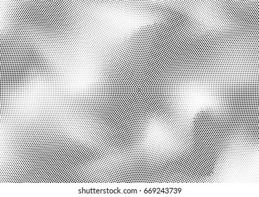 Abstract halftone dotted background. Monochrome grunge pattern with dot and circles.  Vector modern pop art texture for posters, sites, business cards, cover, postcards, labels, stickers layout.