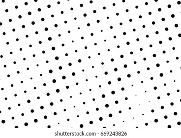 Abstract halftone dotted background. Monochrome grunge pattern with dot and circles.  Vector modern pop art texture for posters, sites, business cards, cover, postcards, labels, stickers layout.