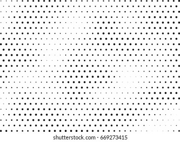 Abstract halftone dotted background. Monochrome grunge pattern with dot and circles.  Vector modern pop art texture for posters, sites, business cards, cover, postcards, labels, stickers layout.