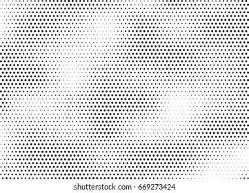 Abstract halftone dotted background. Monochrome grunge pattern with dot and circles.  Vector modern pop art texture for posters, sites, business cards, cover, postcards, labels, stickers layout.