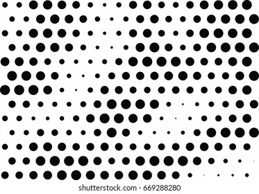 Abstract halftone dotted background. Monochrome grunge pattern with dot and circles.  Vector modern pop art texture for posters, sites, business cards, cover, postcards, labels, stickers layout.
