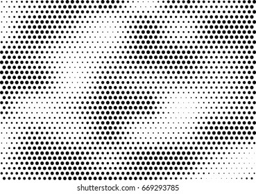 Abstract halftone dotted background. Monochrome grunge pattern with dot and circles.  Vector modern pop art texture for posters, sites, business cards, cover, postcards, labels, stickers layout.
